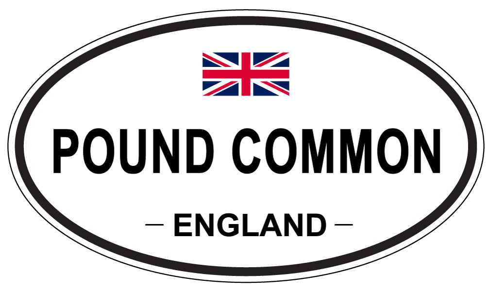 POUND COMMON, England - Oval Magnet