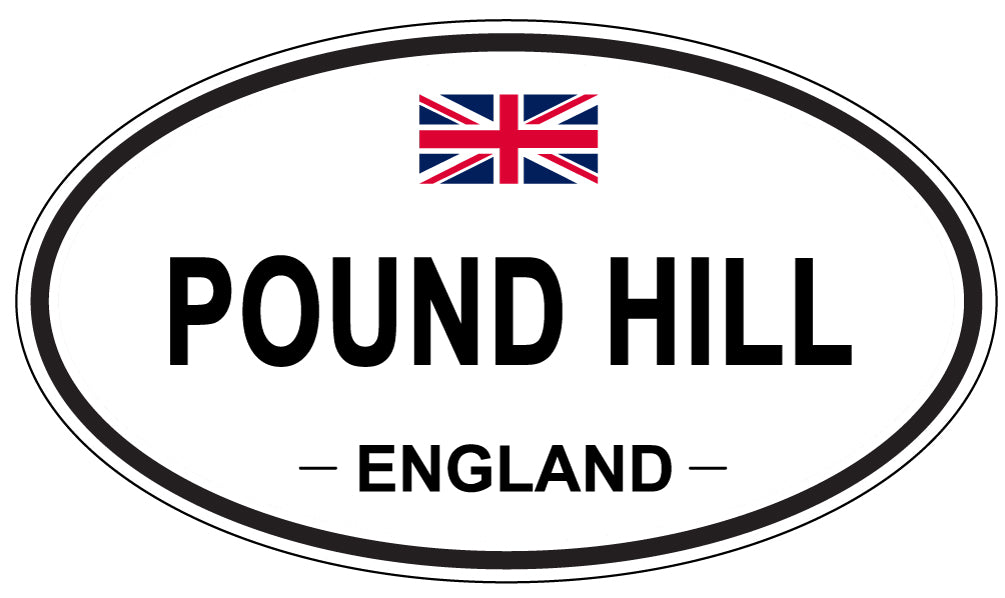 POUND HILL, England - Oval Magnet