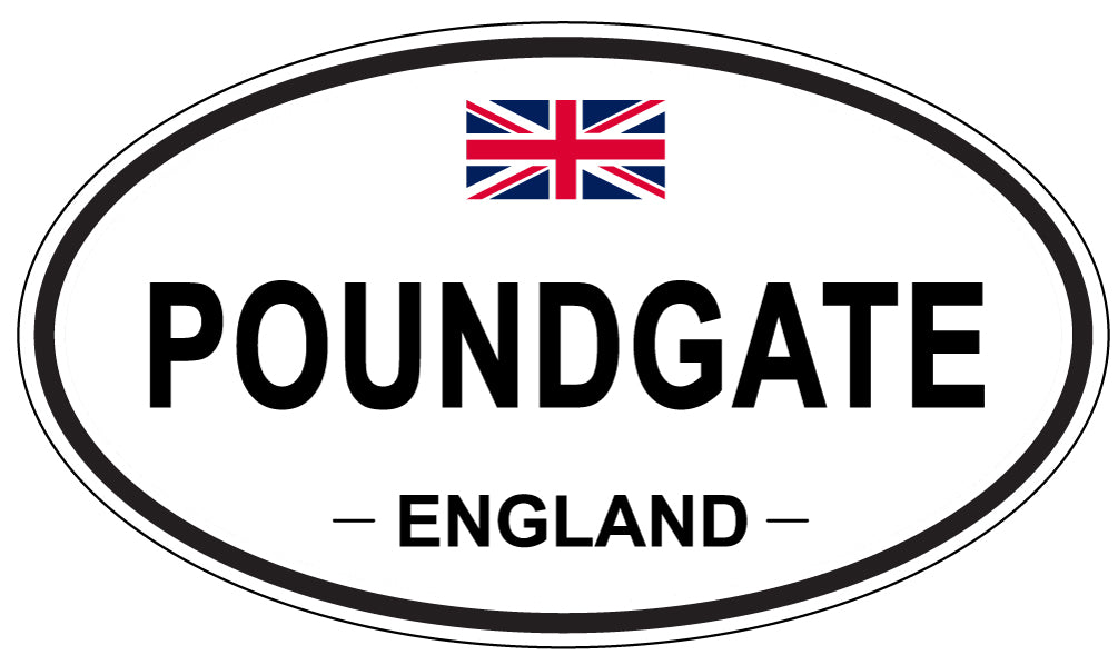 POUNDGATE, England - Oval Magnet