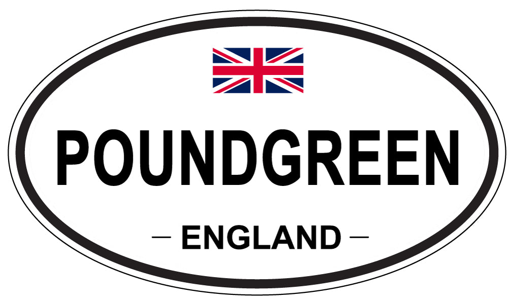 POUNDGREEN, England - Oval Magnet