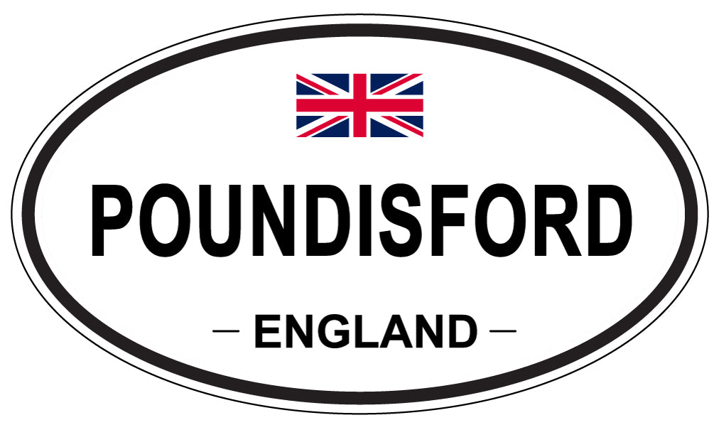 POUNDISFORD, England - Oval Magnet