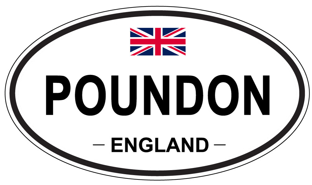 POUNDON, England - Oval Magnet