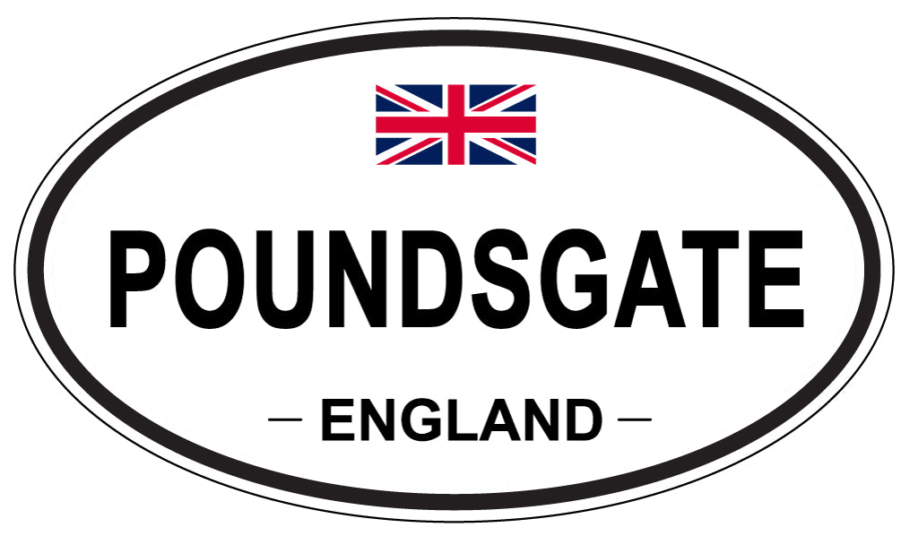 POUNDSGATE, England - Oval Magnet