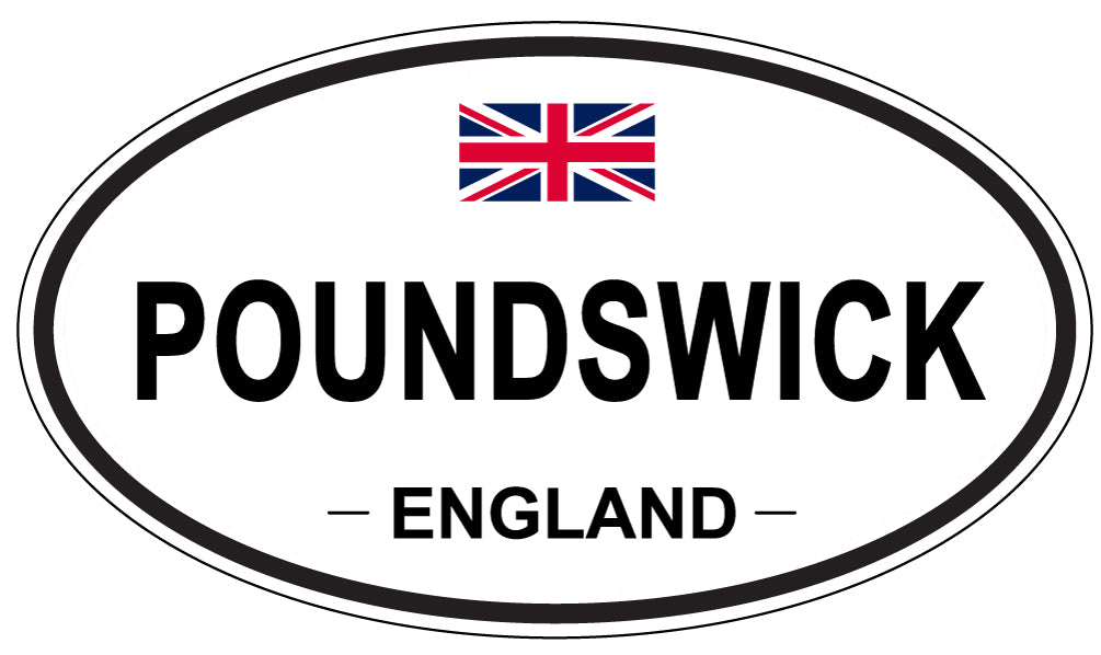 POUNDSWICK, England - Oval Magnet