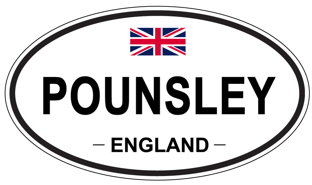 POUNSLEY, England - Oval Magnet