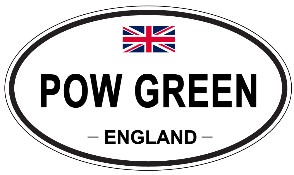 POW GREEN, England - Oval Magnet