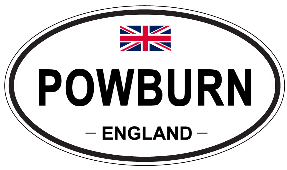POWBURN, England - Oval Magnet