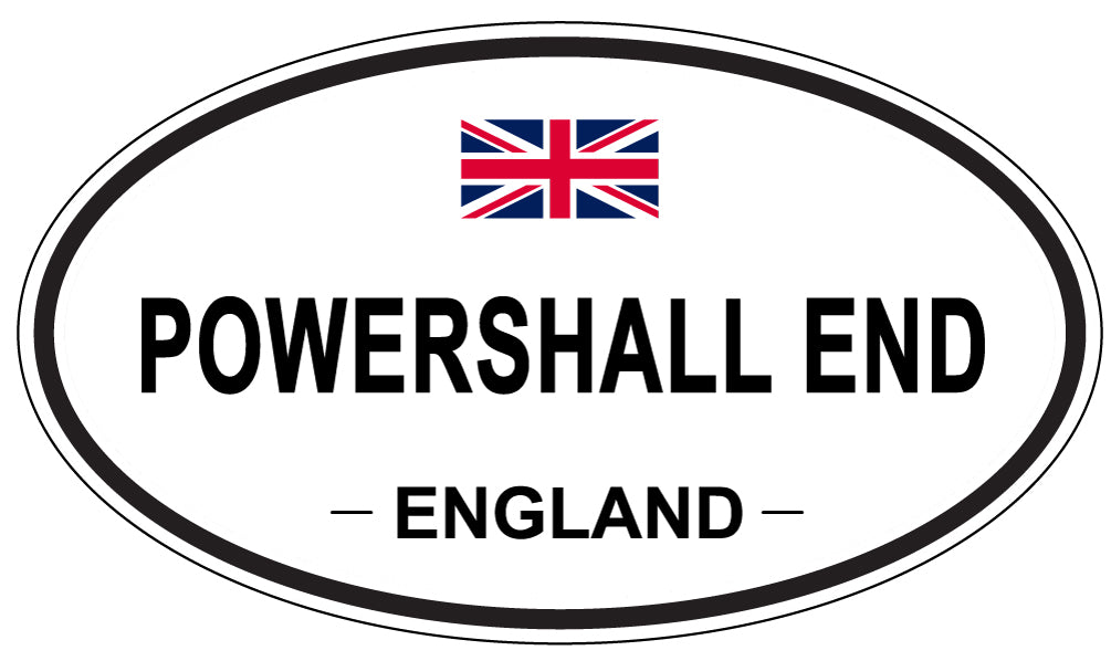POWERSHALL END, England - Oval Magnet