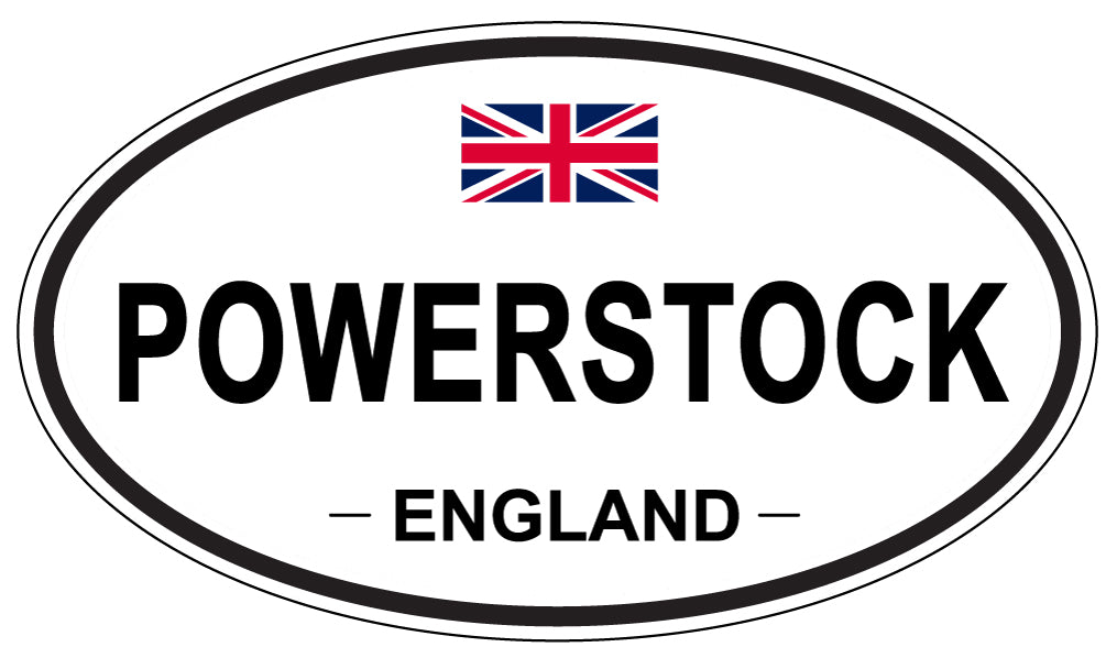 POWERSTOCK, ENGLAND - Oval Sticker