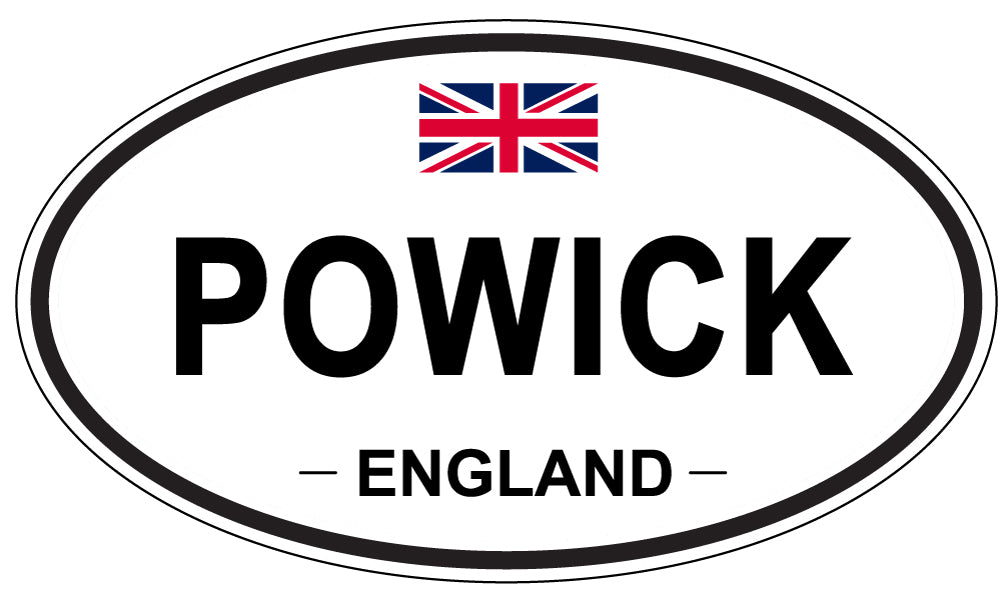 POWICK, England - Oval Magnet