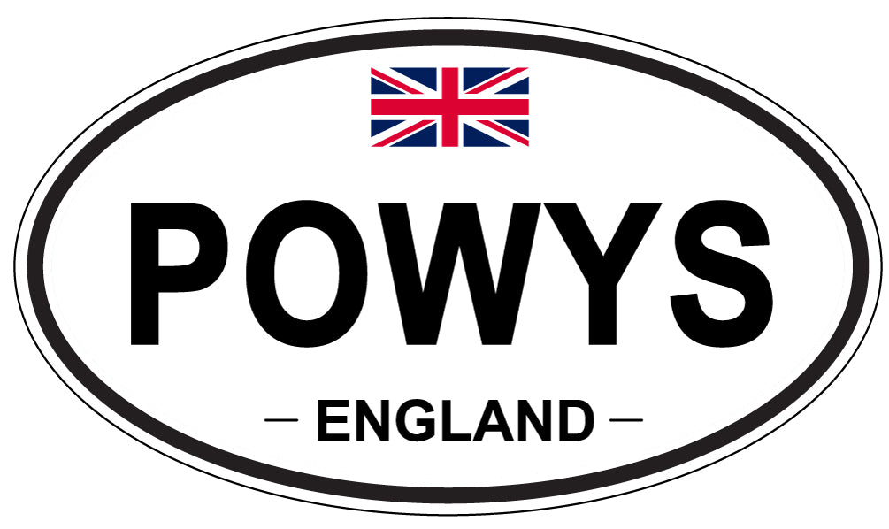 POWYS, England - Oval Magnet