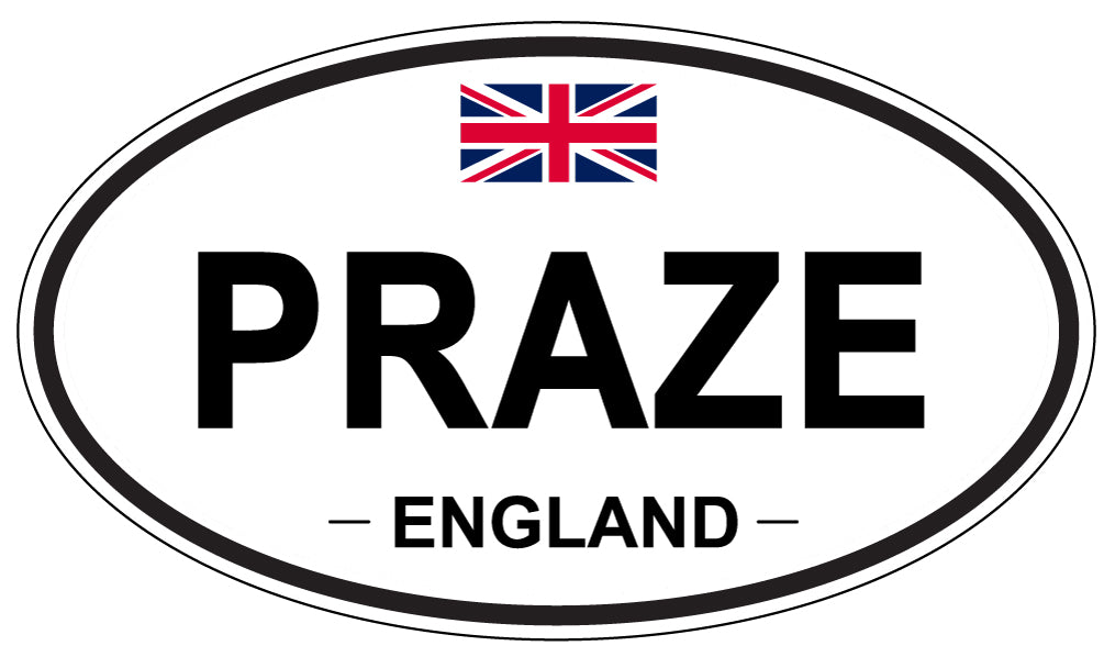PRAZE, England - Oval Magnet