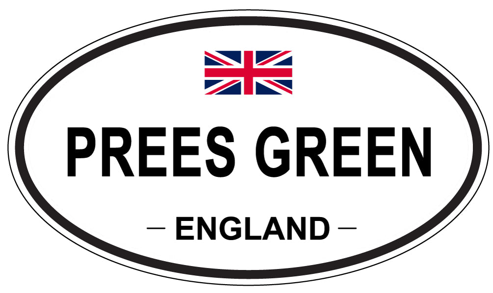 PREES GREEN, England - Oval Magnet