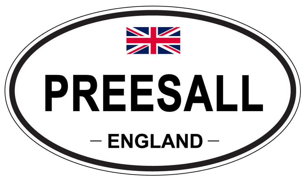 PREESALL, England - Oval Magnet