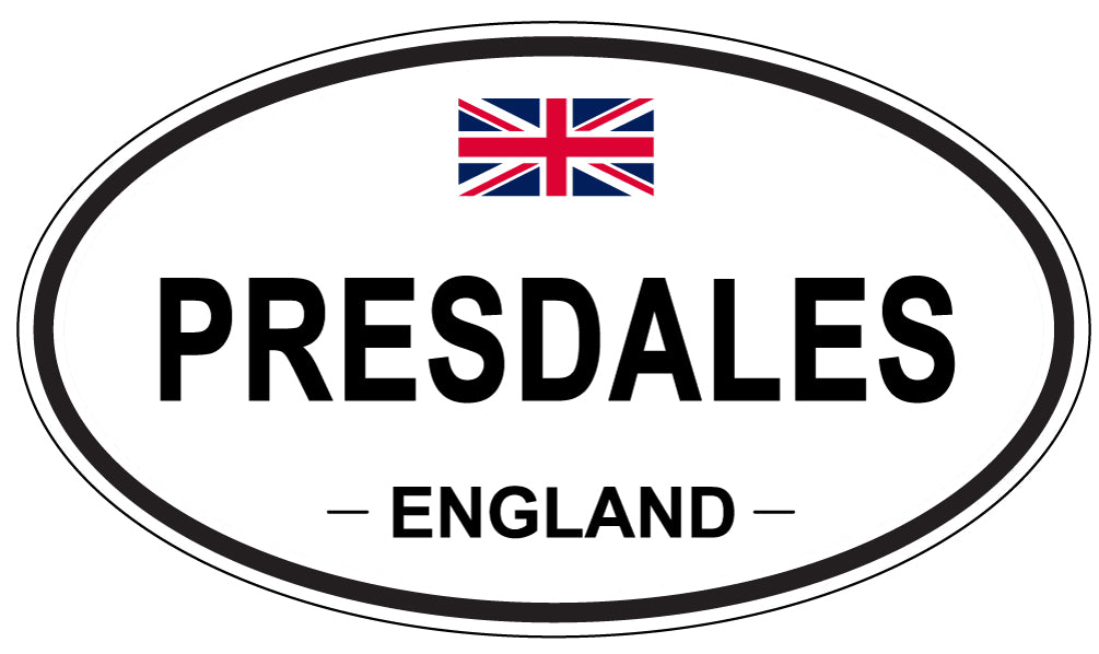 PRESDALES, England - Oval Magnet
