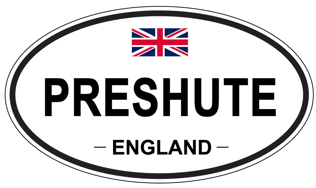 PRESHUTE, England - Oval Magnet