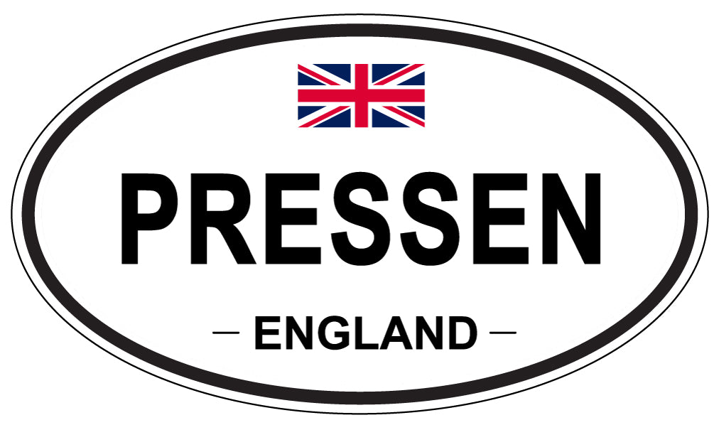 PRESSEN, England - Oval Magnet
