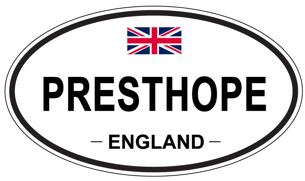 PRESTHOPE, England - Oval Magnet