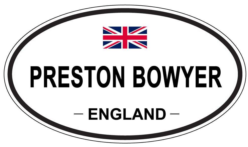 PRESTON BOWYER, England - Oval Magnet
