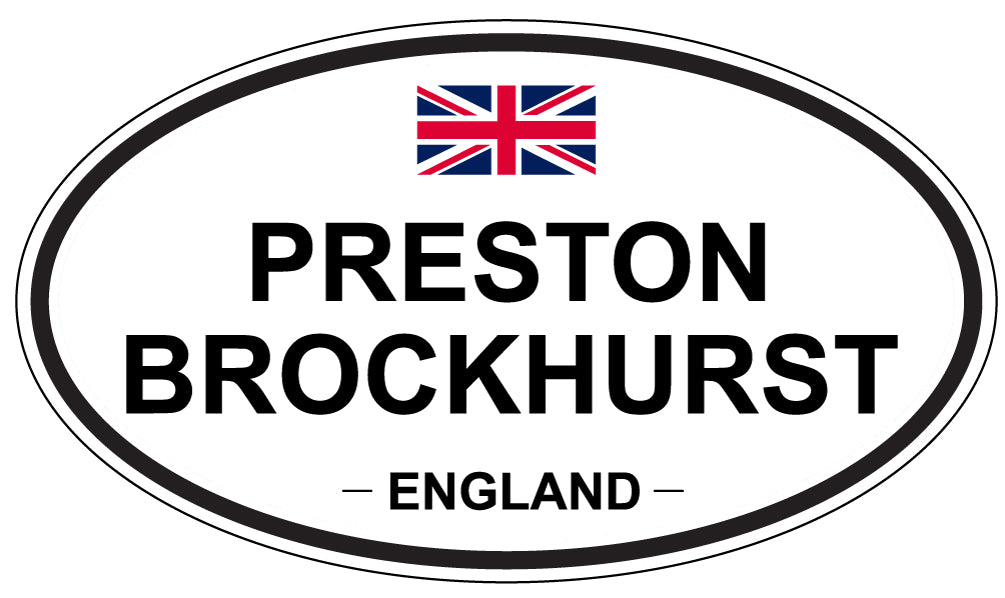 PRESTON BROCKHURST, England - Oval Magnet