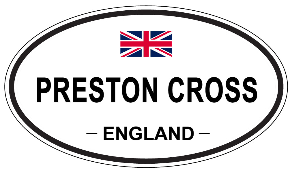PRESTON CROSS, England - Oval Magnet