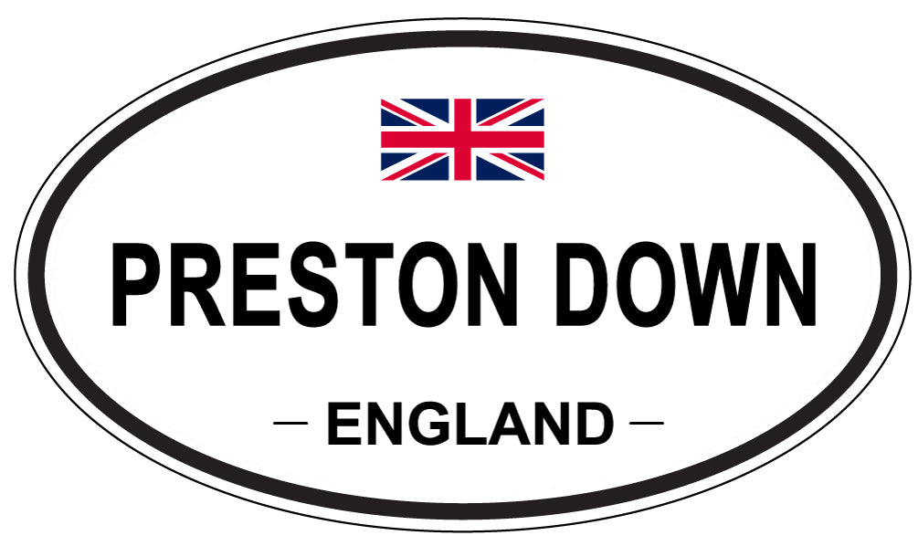 PRESTON DOWN, England - Oval Magnet