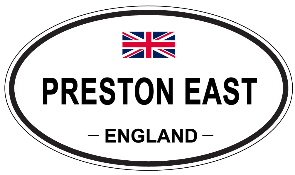 PRESTON EAST, England - Oval Magnet