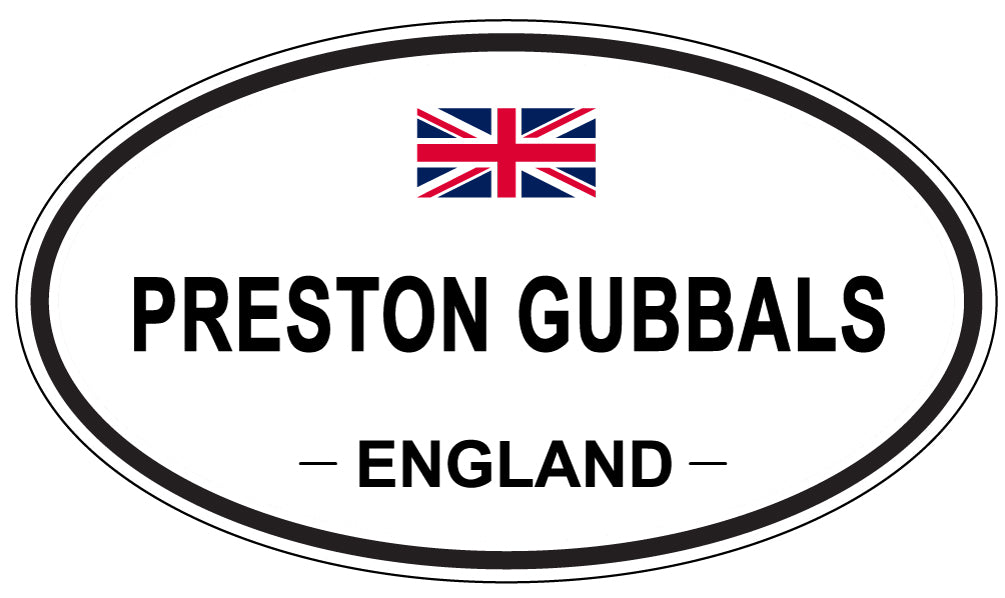 PRESTON GUBBALS, England - Oval Magnet