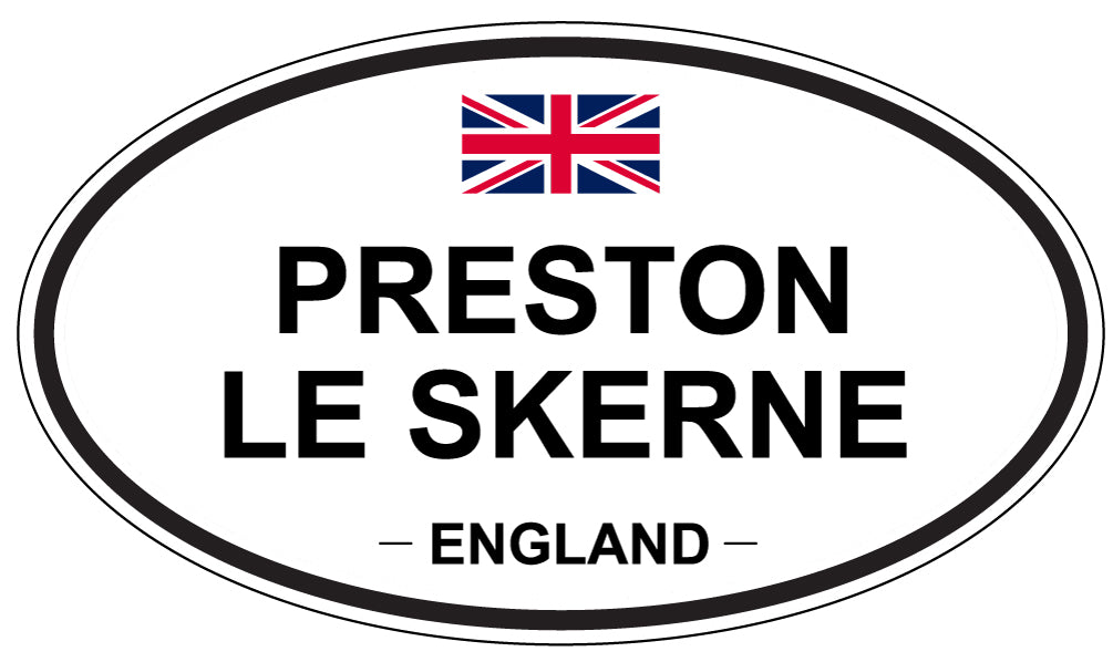 PRESTON LE SKERNE, England - Oval Magnet