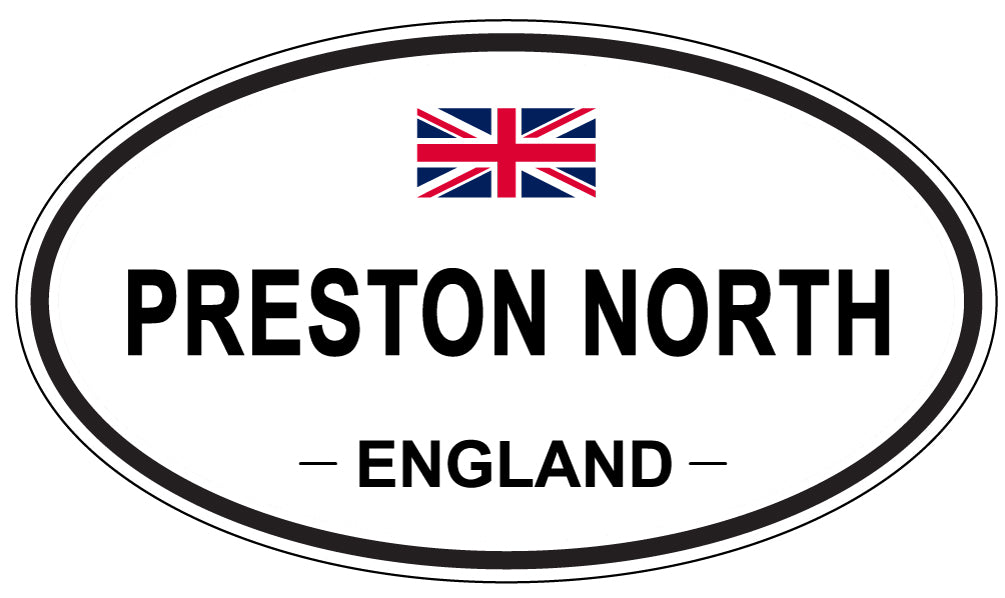 PRESTON NORTH, England - Oval Magnet