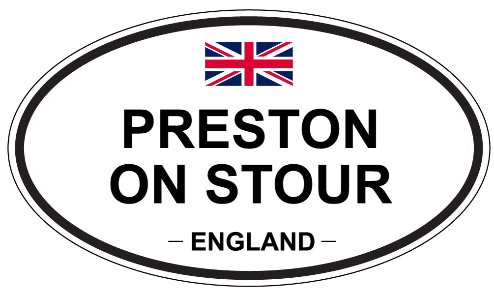 PRESTON ON STOUR, England - Oval Magnet