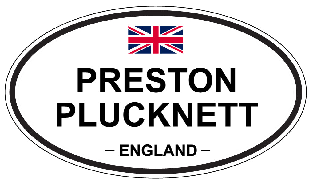 PRESTON PLUCKNETT, England - Oval Magnet