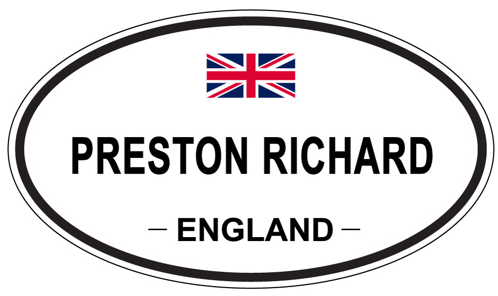 PRESTON RICHARD, England - Oval Magnet