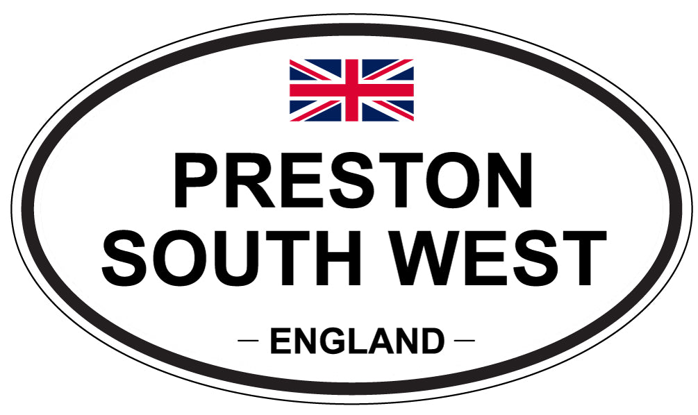 PRESTON SOUTH WEST, England - Oval Magnet