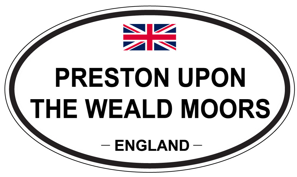 PRESTON UPON THE WEALD MOORS, England - Oval Magnet