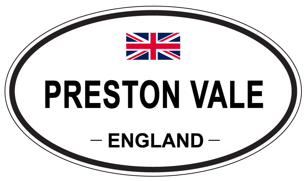PRESTON VALE, England - Oval Magnet