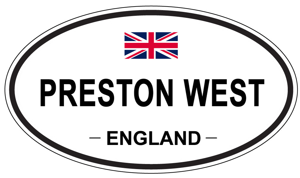 PRESTON WEST, England - Oval Magnet