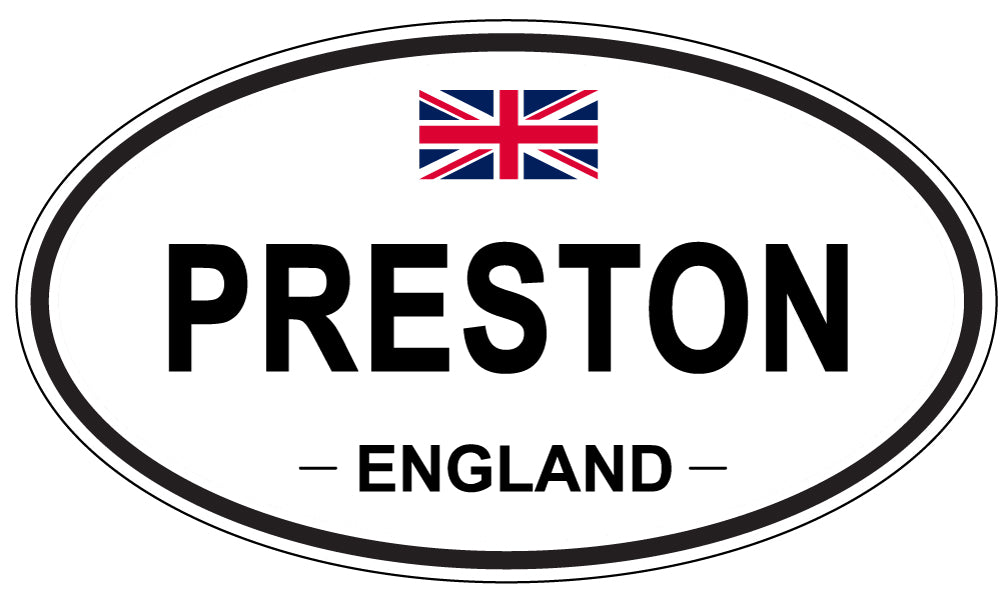 PRESTON, England - Oval Magnet