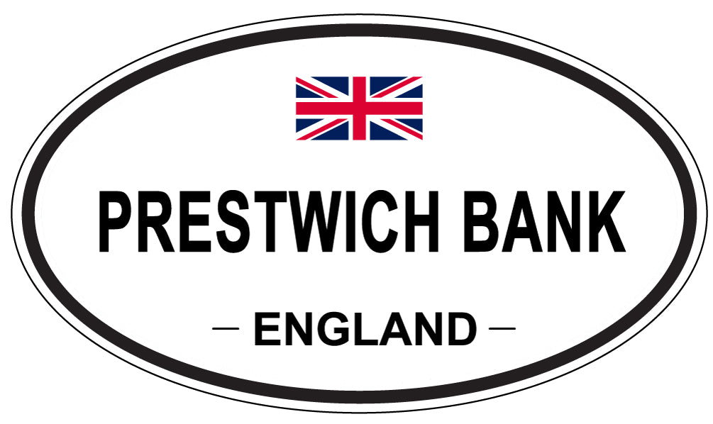 PRESTWICH BANK, England - Oval Magnet