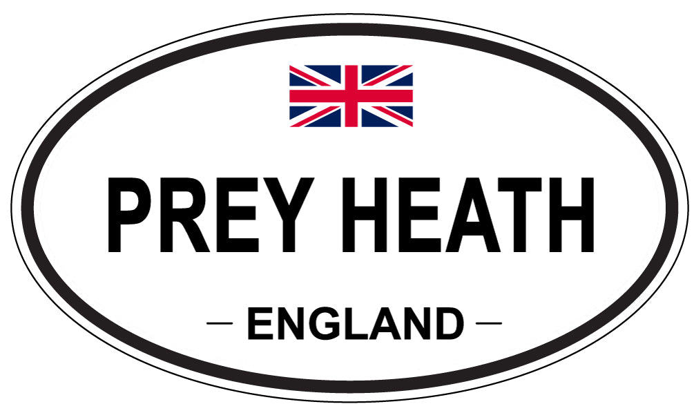 PREY HEATH, ENGLAND - Oval Sticker