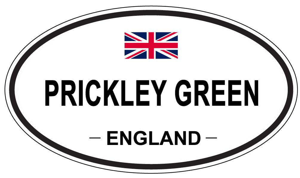 PRICKLEY GREEN, England - Oval Magnet