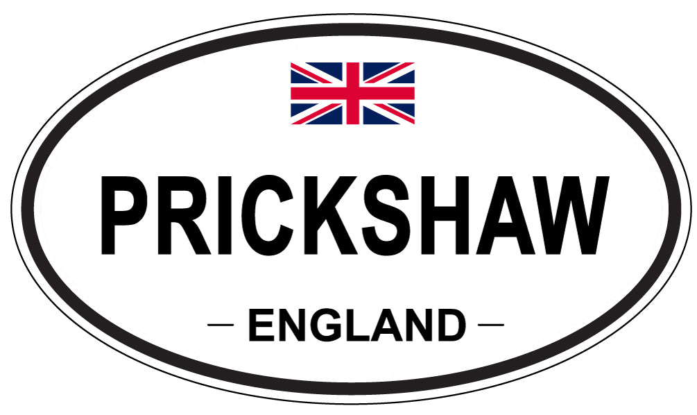 PRICKSHAW, England - Oval Magnet