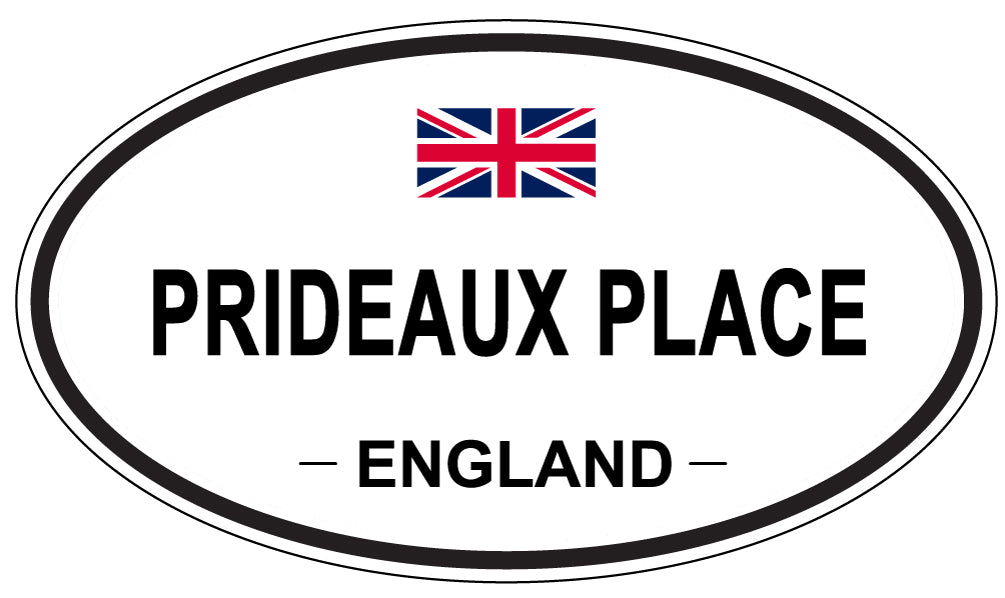 PRIDEAUX PLACE, England - Oval Magnet