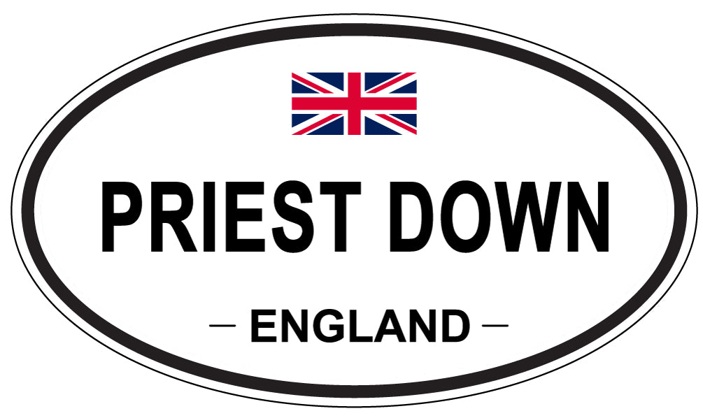 PRIEST DOWN, England - Oval Magnet