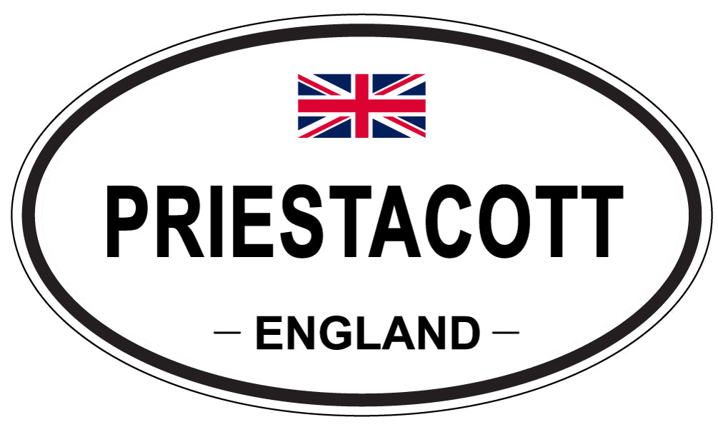 PRIESTACOTT, England - Oval Magnet