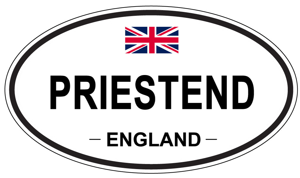 PRIESTEND, ENGLAND - Oval Sticker