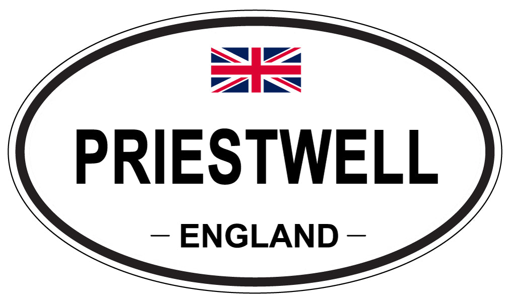 PRIESTWELL, England - Oval Magnet