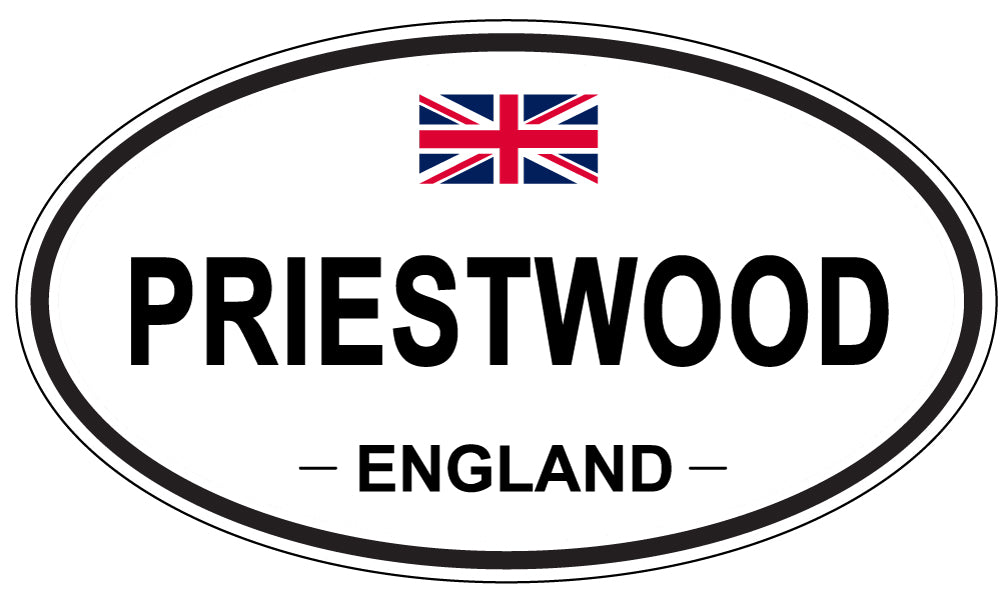 PRIESTWOOD, England - Oval Magnet