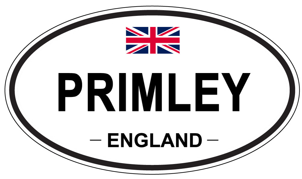 PRIMLEY, England - Oval Magnet