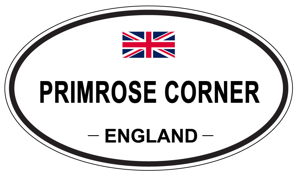 PRIMROSE CORNER, England - Oval Magnet